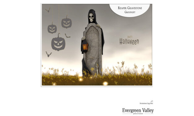 Group Gift Reaper Gravestone- Evergreen Valley Gardens