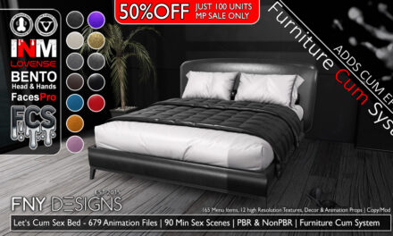 50% Off Let’s Cum Sex Bed from FNY Designs – Marketplace Only