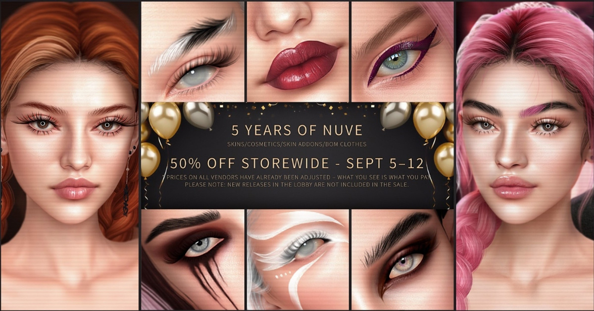 Nuve 5 Year Birthday Sale 50% Off at Mainstore