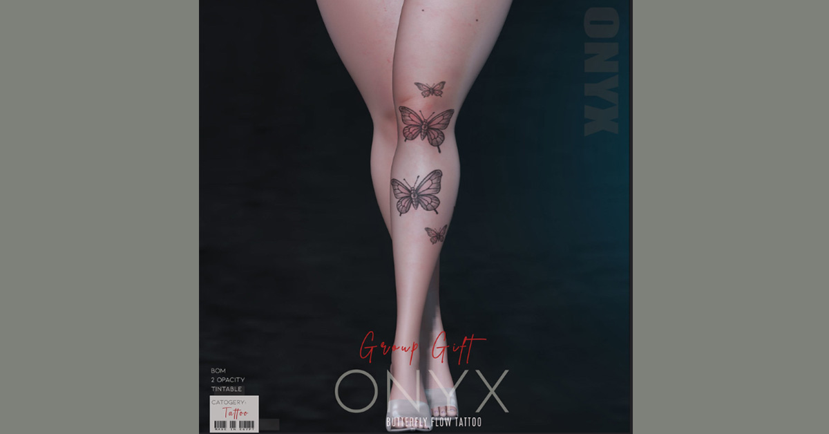 Group Gift Butterfly Flow Tattoo at Onyx Store