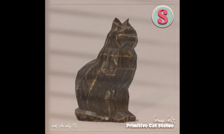 Group Gift Primitive Cat Statue at Sass