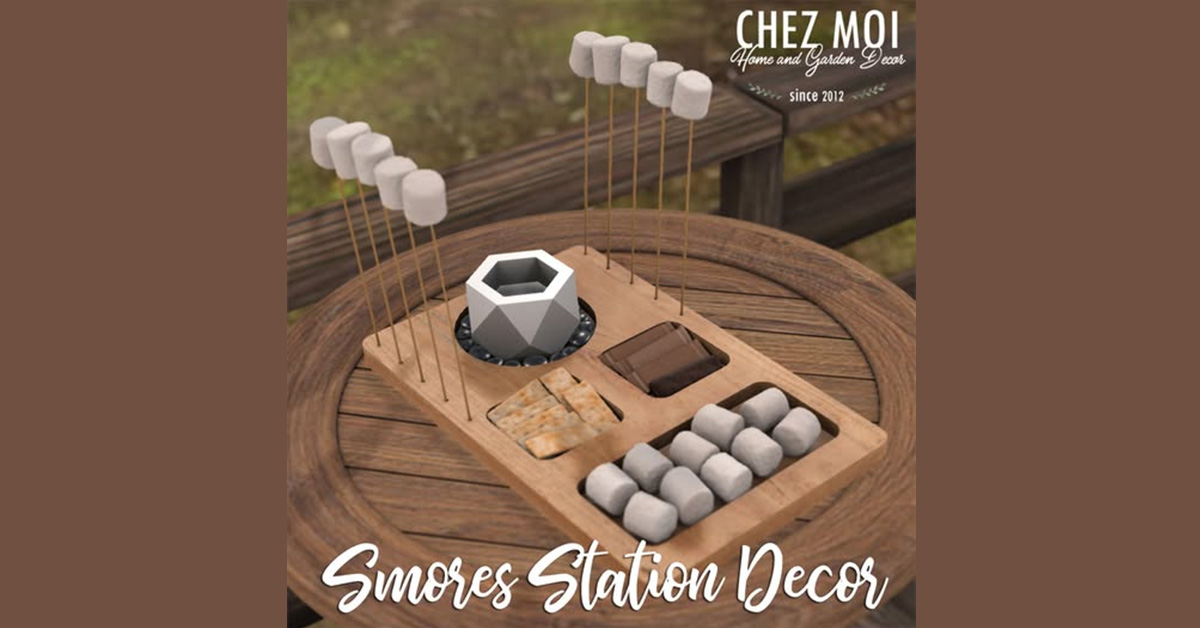 New Group Gift Smores Station Decor at Chez Moi