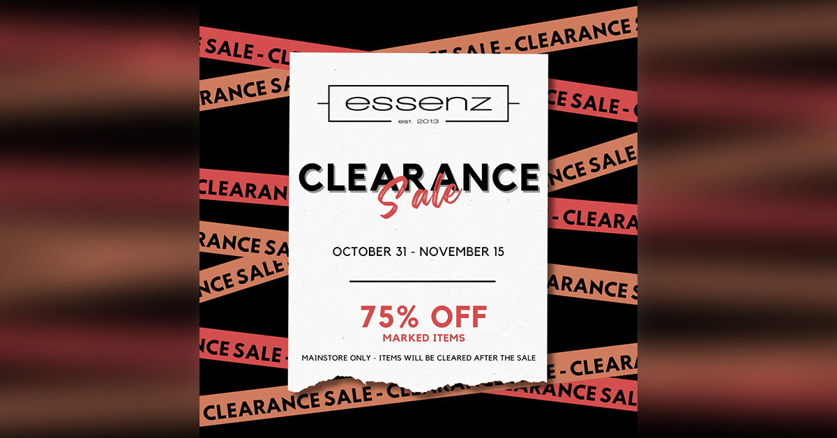 Essenz Clearance Sale – 75% Off Selected Items