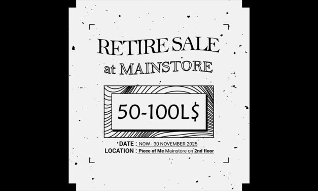 Retirement Sale at Piece Of Me 50L – 100L!