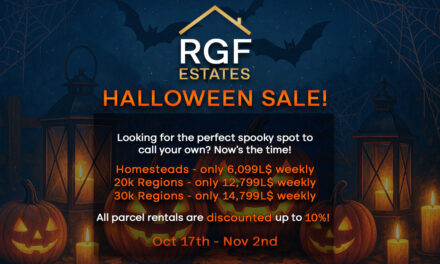 RGF Estates Halloween Sale on All New Parcel & Region Rentals!