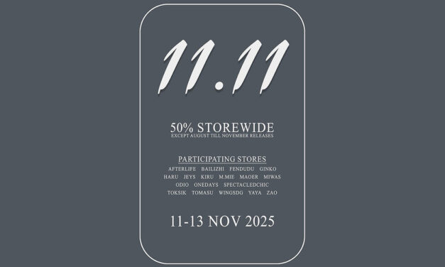 11.11 Sale 50% Off at 18 Participating Stores!