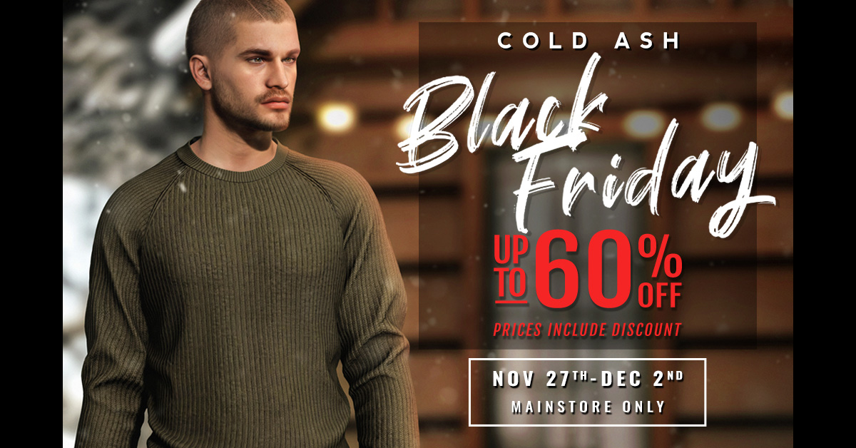 Black Friday Up to 60% Off Storewide at Cold Ash