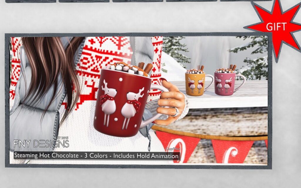 New Gift Steaming Hot Chocolate at FNY Designs