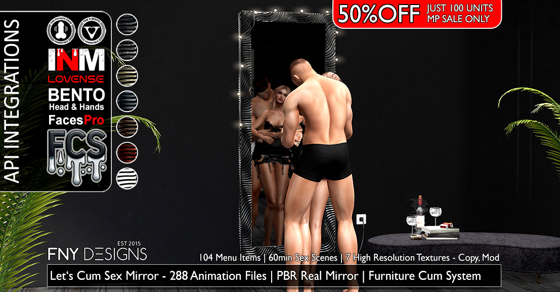 50% Off Let’s Cum Sex Mirror by FNY Designs -Marketplace Only