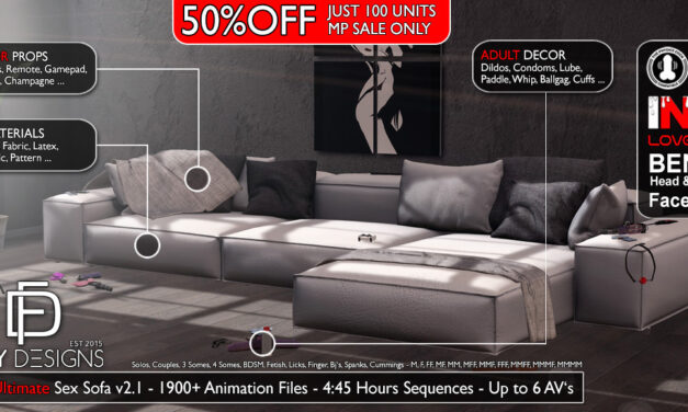 50% Off The Ultimate Sex Sofa – FNY Designs Marketplace Only