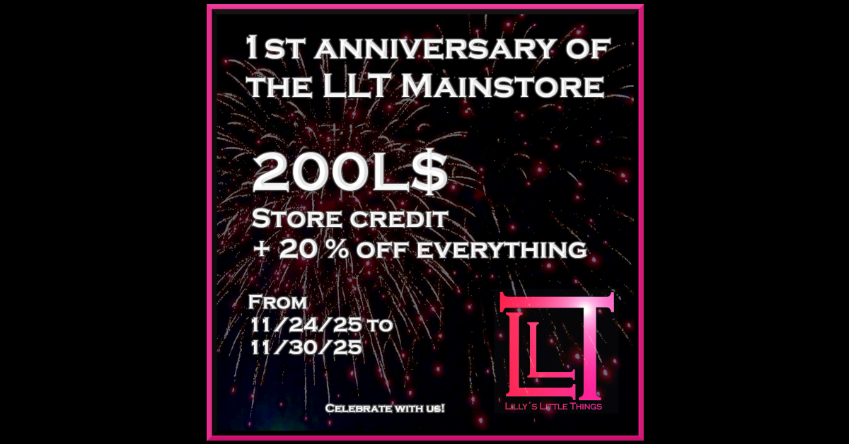 Lilly’s Little Things 1st Anniversary Sale – 200L Store Credit + 20% Off