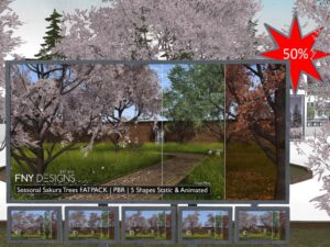 Seasonal Sakura Trees