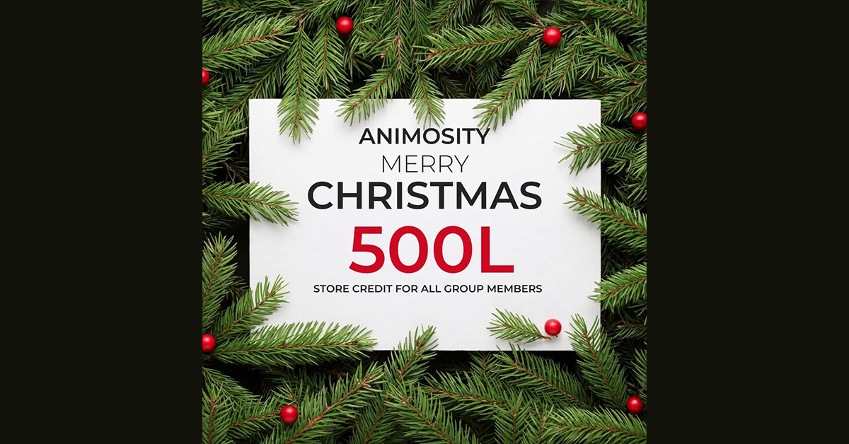 Group Gift 500L Store Credit at Animosity