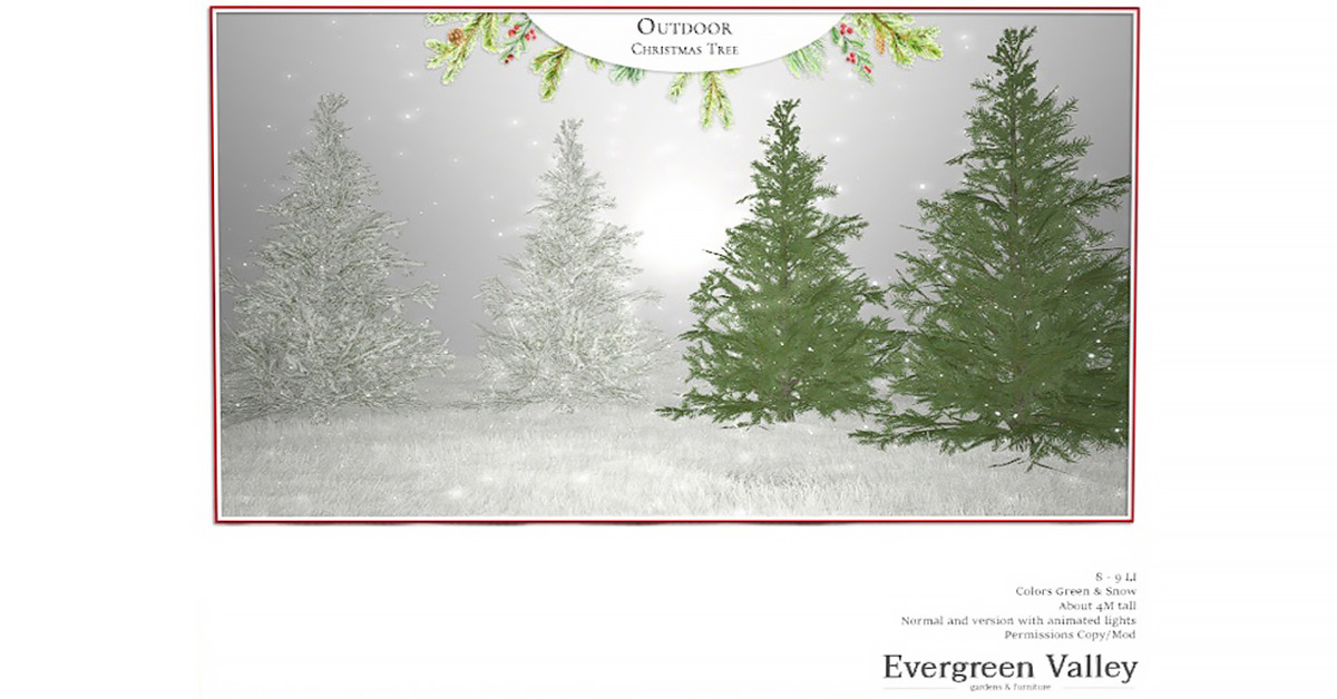 Evergreen Valley Gardens Group Gift – Outdoor Christmas Tree