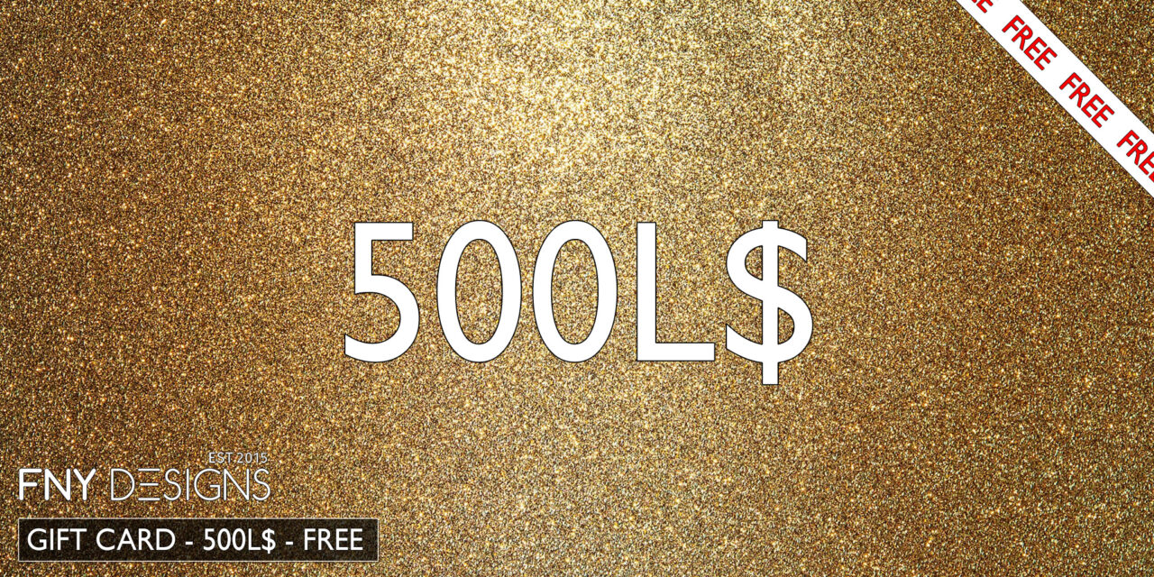 Limited Group Gift – 500L Gift Card at FNY Designs