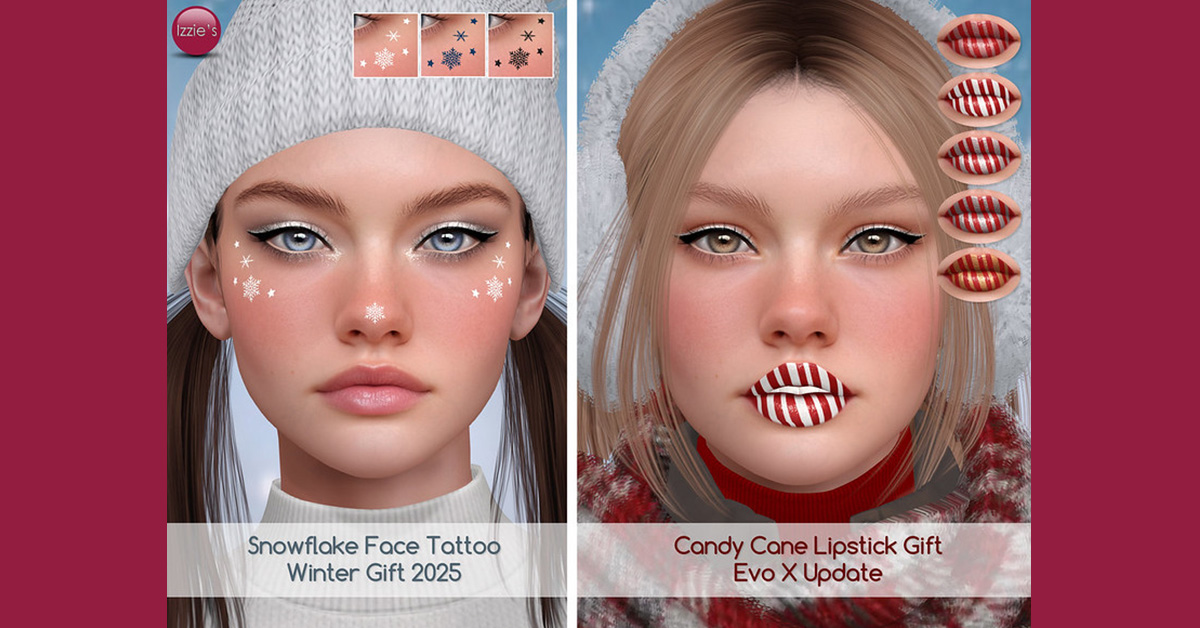 Two Free Gifts – Snowflake & Candy Cane at Izzie’s