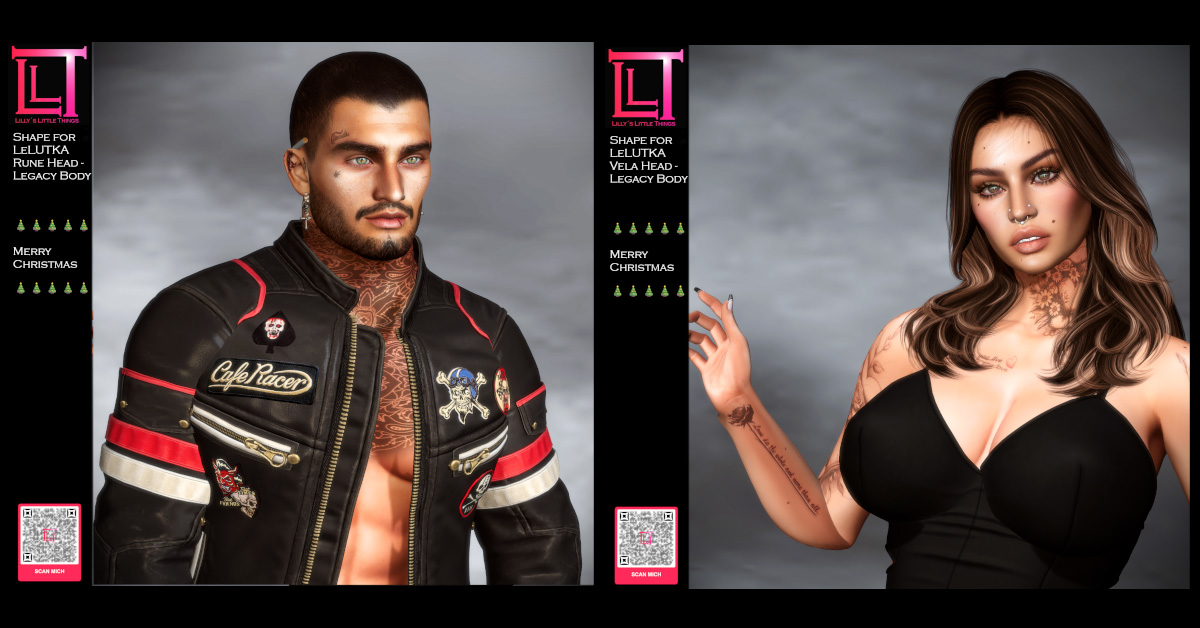 New Group Gifts for Lelutka Rune and Vela at LLT