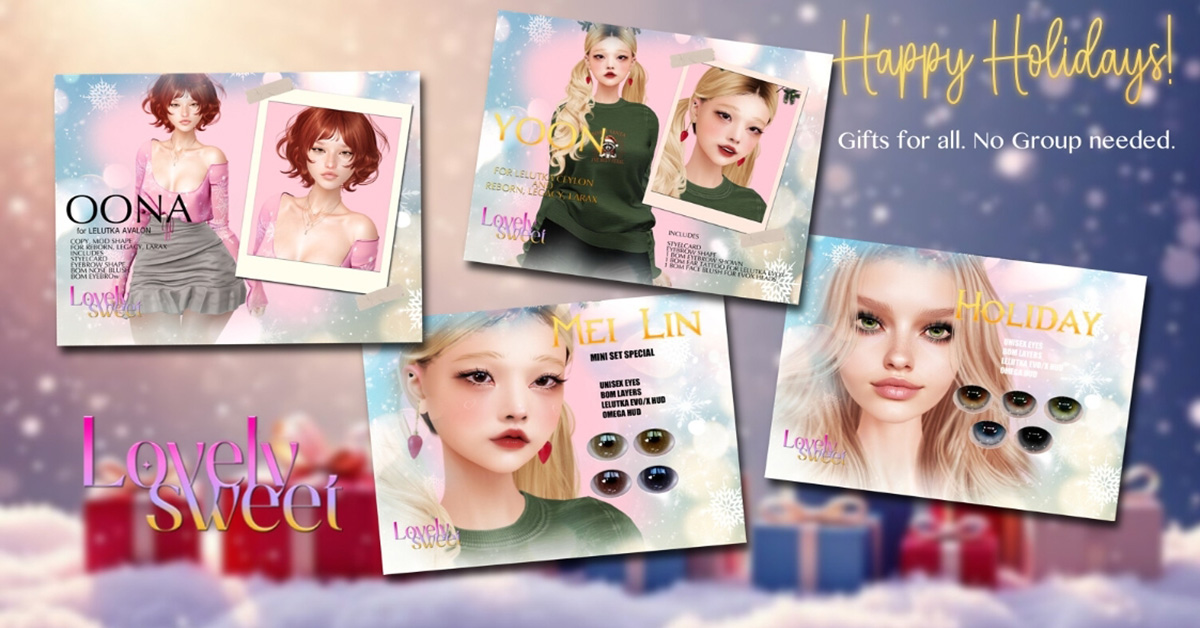 Free December Gifts from Lovelysweet