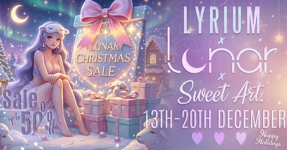 Lunar & Friends Up to 50% Off Sale – Lunar X Lyrium X Sweet Art