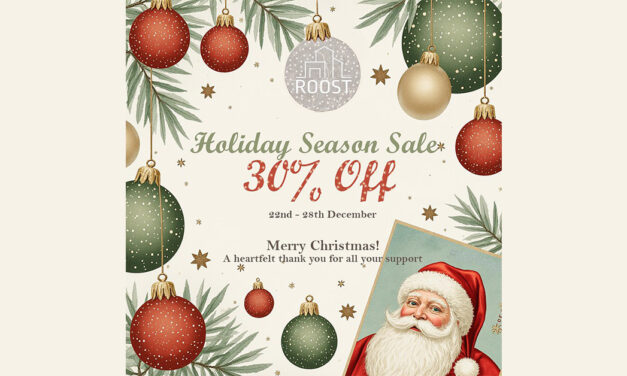 New Home for the Holidays! 30% Off Sale at Roost