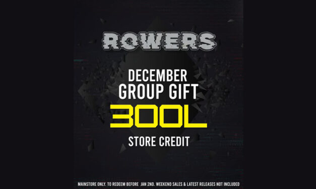 December Group Gift 300L Store Credit at Rowers