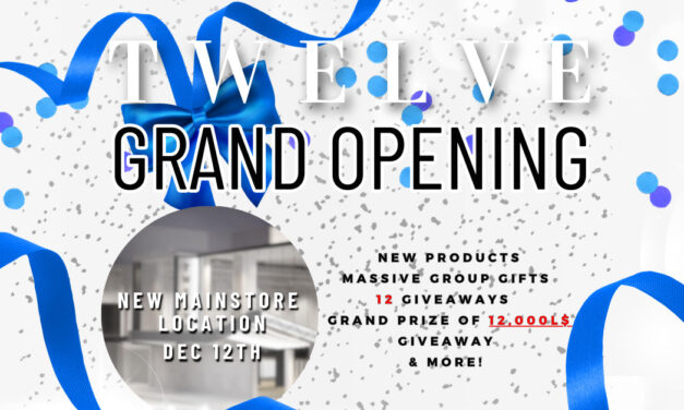 Mark Your Calendars for Twelve’s Grand Opening on December 12th