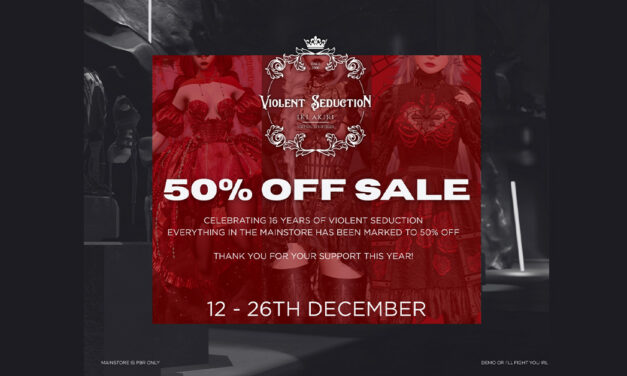 Anniversary Sale – 50% Off Storewide at Violent Seduction