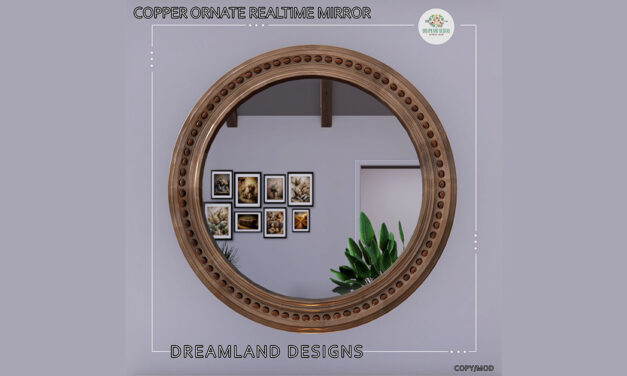 Group Gift Copper Ornate Realtime Mirror at Dreamland Designs