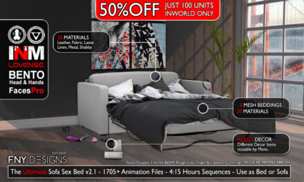 50% Off Limited Sale on The Ultimate Sofa Sex Bed at FNY Designs