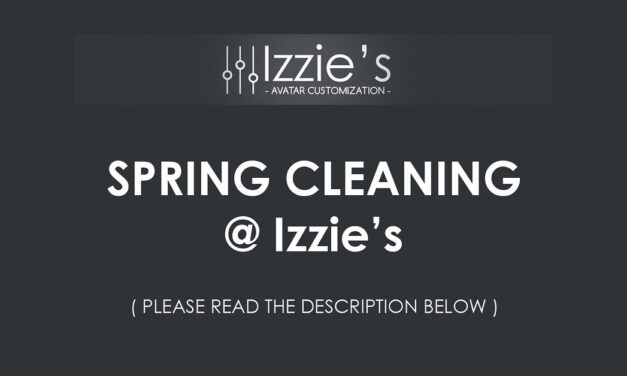 Spring Cleaning at Izzie’s on Newly Retired Items
