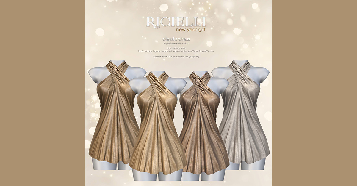 New Year Group Gift Olessia Dress at Ricielli