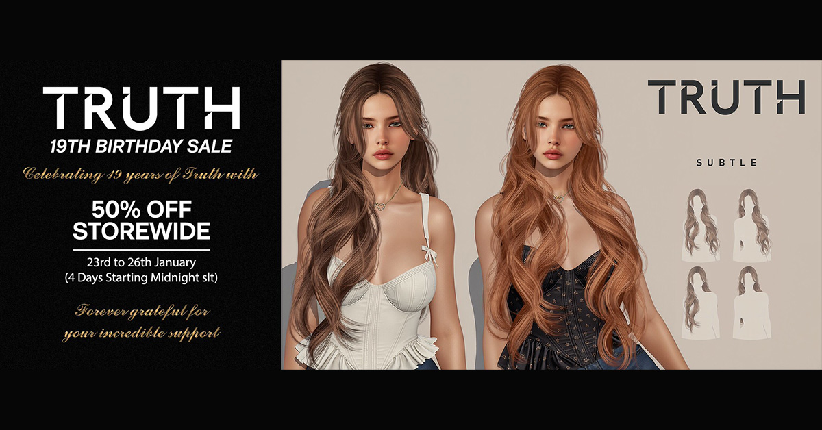 Hip Hip Hair-YAY for Truth’s 19th Birthday Sale – 50% Off Storewide!