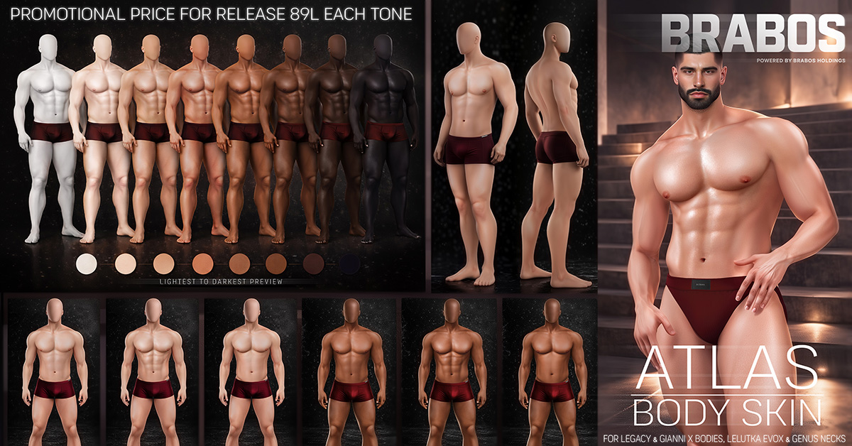 New Release Atlas Body Skins at Brabos