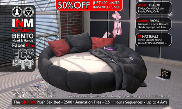 50% Off The Ultimate Plush Sex Bed at FNY Designs – Mainstore Only