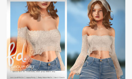 New Group Gift Off-Shoulder Lace Top at Fashionably Dead