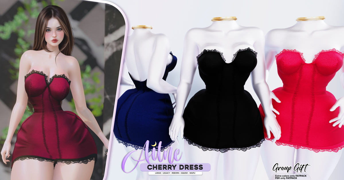 New Group Gift Cherry Dress at Aitne