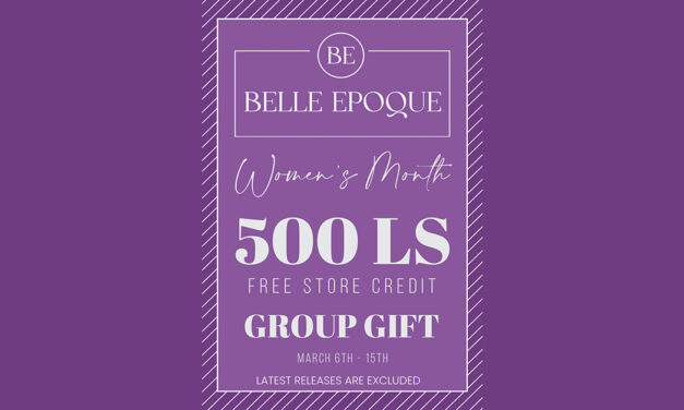 Women’s Month Group Gift 500L Store Credit at Belle Epoque