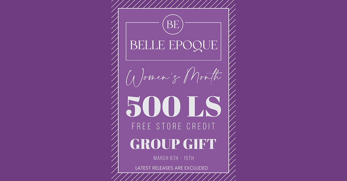Women’s Month Group Gift 500L Store Credit at Belle Epoque