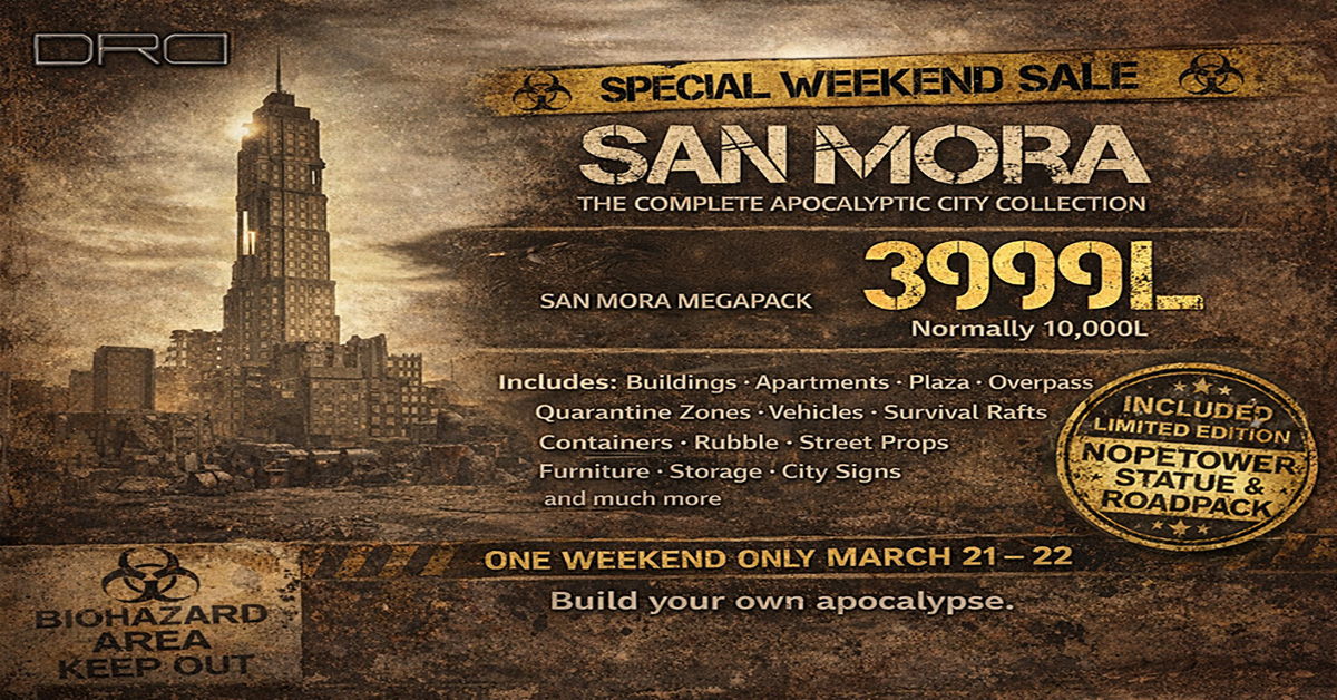 Apocalypse Now? DRD Sale on San Mora Megapack