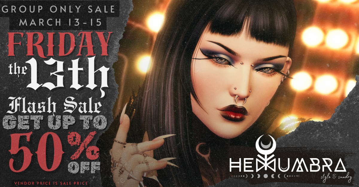 Hexumbra Friday the 13th Sale for Group Members