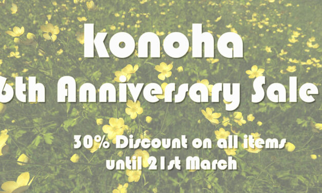 Konoha 6th Anniversary Sale and New Location!