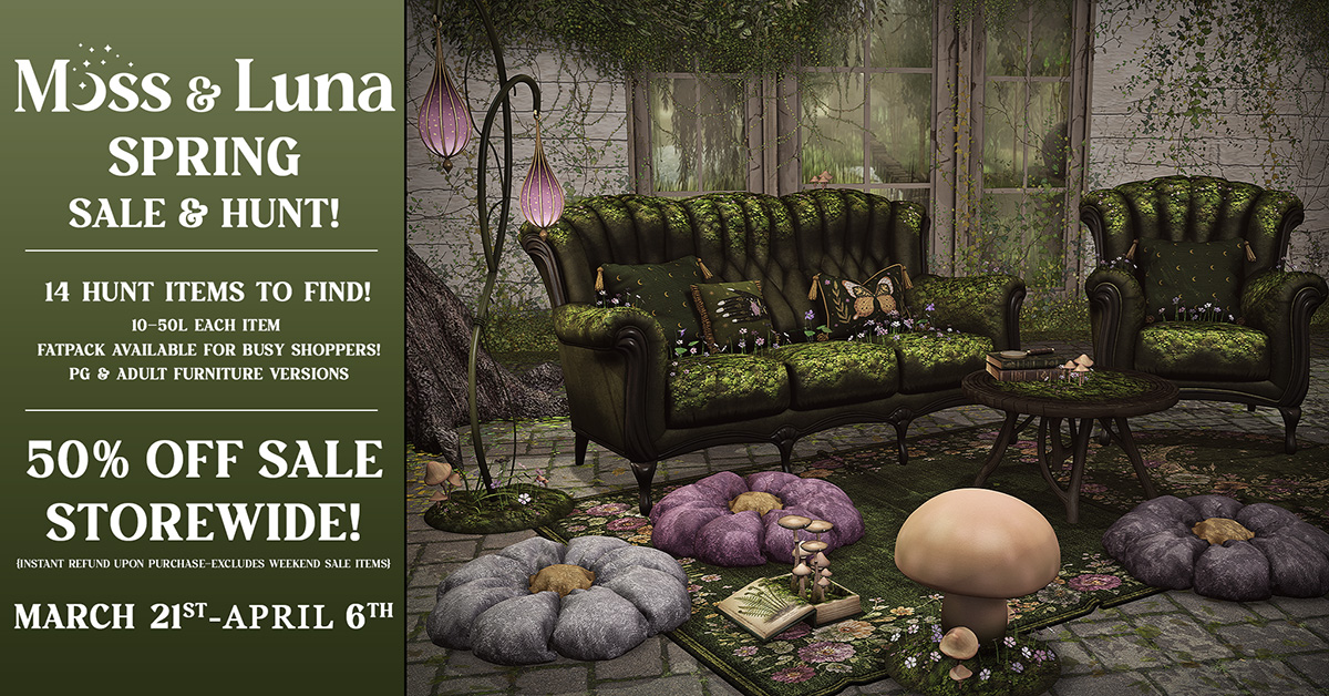 Moss & Luna Spring Sale 50% Off Storewide!