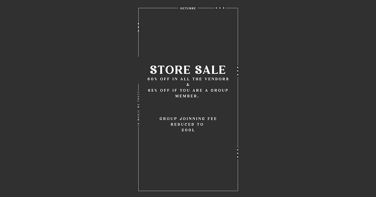 Magical 60% Off Mainstore Sale at Octubre!