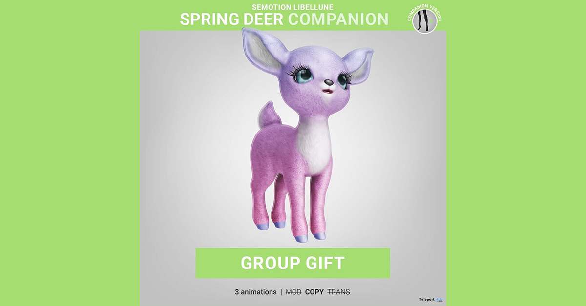 Limited Group Gift Spring Deer Companion at SEmotion Libellune
