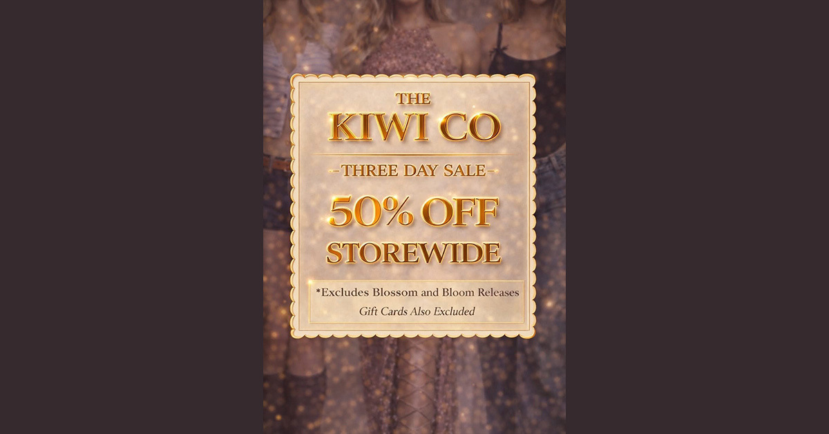 The Kiwi Co 3 Day Sale – 50% Off Storewide!