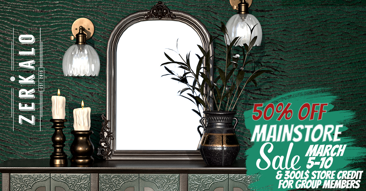 Spring Sale – 50% Off at Zerkalo