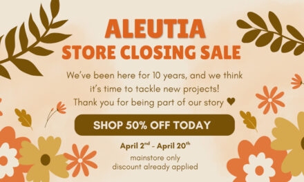 Aleutia Closing Sale 50% Off Storewide