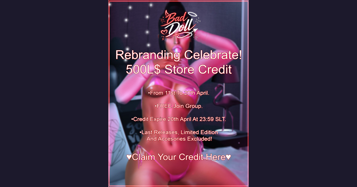 Bad Doll Group Gift – 500L$ Store Credit