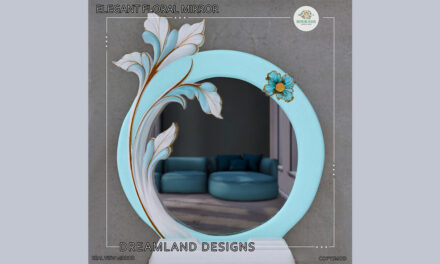 Group Gift Elegant Floral Mirror at Dreamland Designs
