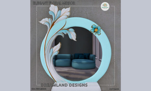 Group Gift Elegant Floral Mirror at Dreamland Designs